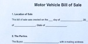 Alabama Vehicle Bill of Sale